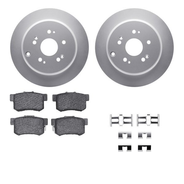 4512-59167, Geospec Rotors with 5000 Advanced Brake Pads includes Hardware, Silver, Dynamic Friction Co, Mfr#: 4512-59167